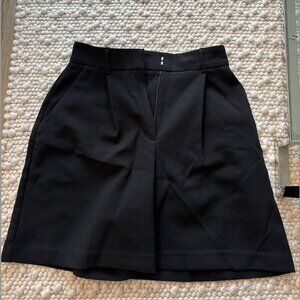 Oak and Fort black dress shorts